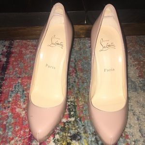 Christian Louboutin nude heels